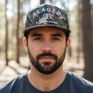 Seager Branded SnapBack Hat Camo